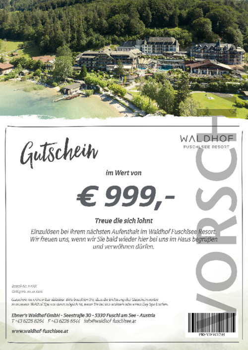 Treuegutschein € 50,- - Complimentary